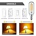 LEKE E12 LED Bulb 40w Candelabra Light Bulb Dimmable T6 LED Bulb 2700K 400lm 4w E12 Edison Bulb 6 Pack
