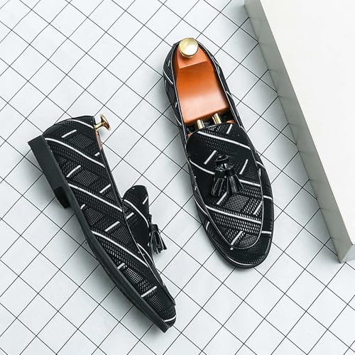 Men's retro casual leather shoes classic lightweight comfortable driving cycling shoes men business dress shoes square toe party dance shoes2