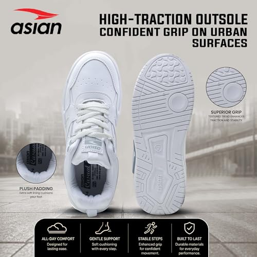 Image of ASIAN Shadow-02 Sneakers for Men | Cushioned Insole, Anti-Slip Outsole & Premium Stylish Design | Trendy Casual Sneakers for Gym