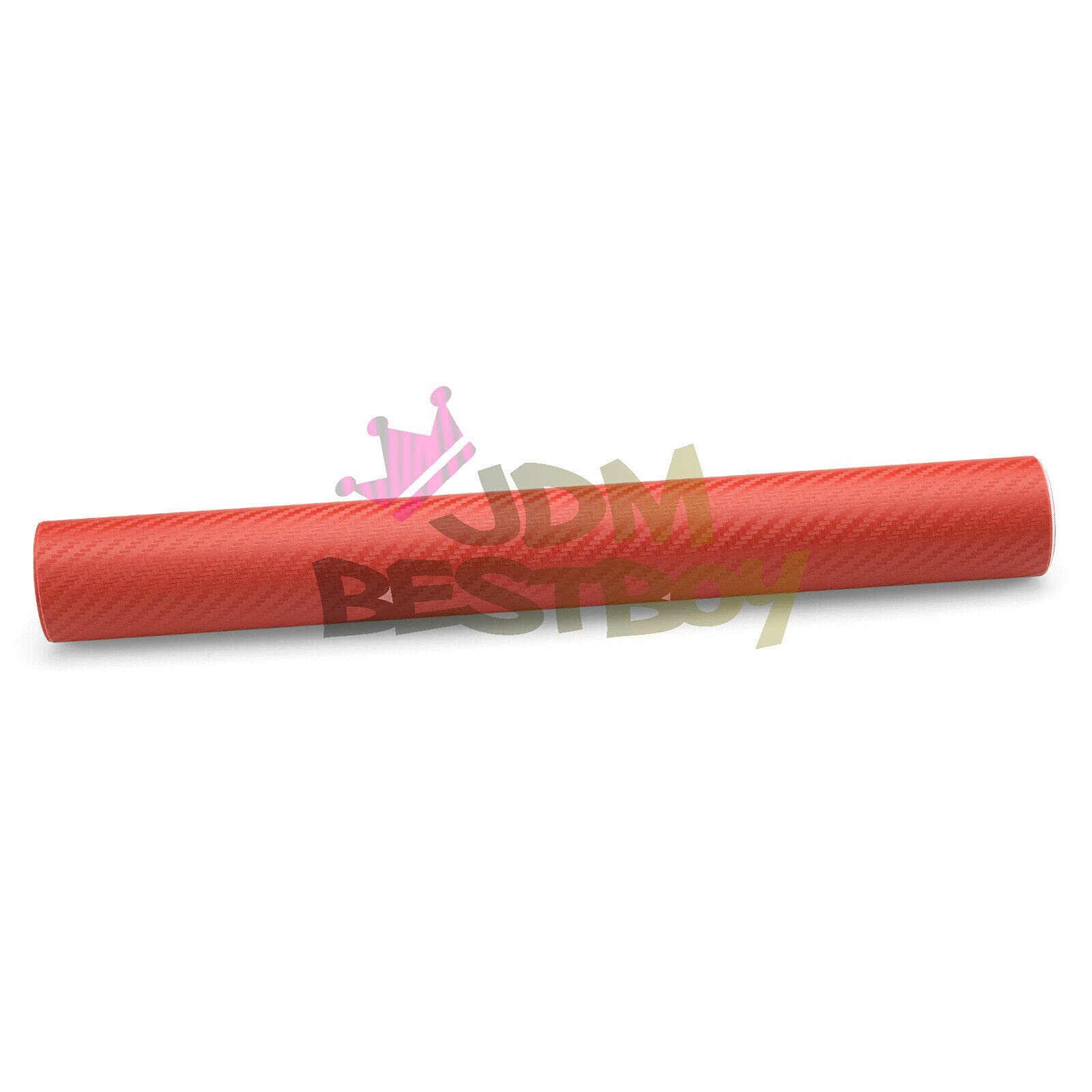 Free Tool Kit Red 3D Carbon Fiber Textured Matte Car Vinyl Wrap Sticker Decal Film Sheet - 60