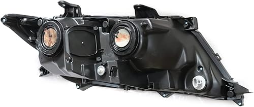 Miniatura 5 de TFCFL Juego de pares de faros halógenos, faros delanteros laterales del conductor y del pasajero izquierdo + faro derecho, carcasa cromada, lente