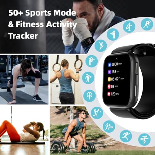 Blood Pressure Smart Watch, 1.95'' Blood Pressure Watch with Air Pump Cuff, Blood Pressure Monitor Watch for Sleep and Sports Tracking for Android... - Image 6