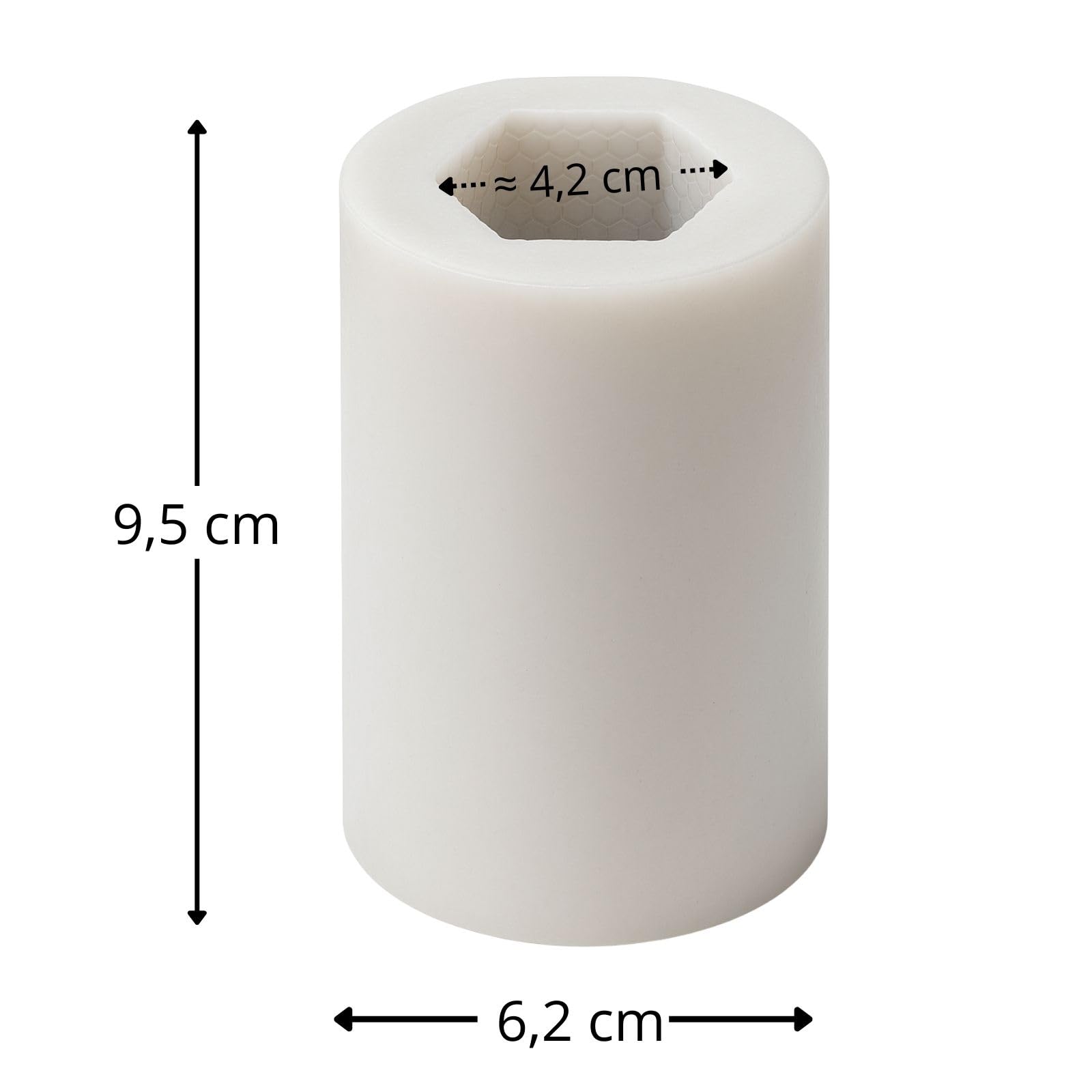 3 x silikonowa forma do świec + knot 20 m – silikonowa forma do produkcji świec (3 x plaster miodu z pszczołą + knotem)