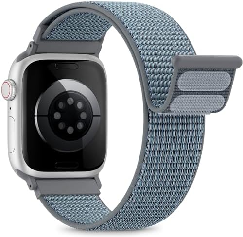Nylon Loop Sport Band Compatible with Apple Watch Bands 44mm 45mm...