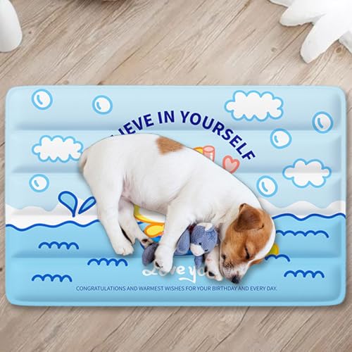 Tapis de refroidissement pour chiens et chats lavable et pliable pour l'été - 4