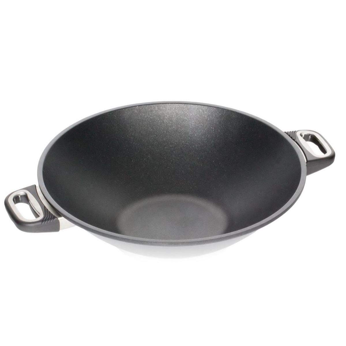 AMT Gastroguss WOK - Wok de inducción con 2 asas laterales, diámetro de 36 cm