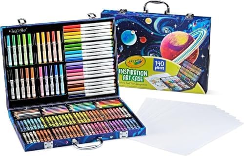 Crayola Inspiration Art Case Coloring Set, 140pc Space Theme – Ar...