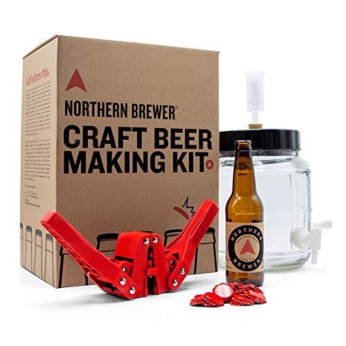 Northern Brewer - Siphonless 1 Gallon Craft Beer Making Starter Kit, Equipment And Beer Recipe Kit (Caribou Slobber Brown Ale) #TOP2