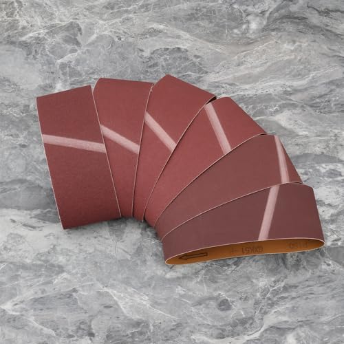 eMagTech 12 Stück Bandschleifer-Ersatzschleifbänder 75 X 457 M Körnung 40 60 80 100 120 150 Kompatibel mit Parkside PBSD600 A1