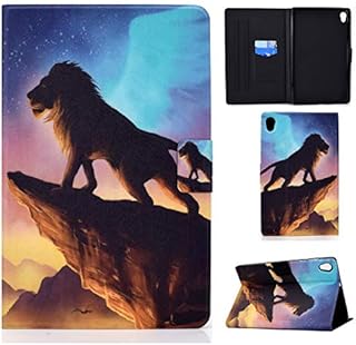 ONETHEFUL Flip Book Cover for Lenovo Tab M10 HD (2nd Gen)10.1" 2020 TB-X306X TB-X306F Case PU Leather Stand Protective Tablet Covers - white cat