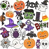 SEPGLITTER 24 Stücke von Halloween-Legierung Broschüren, Heiligabzeichen, Brustnadel, Kürbis, Kürbis, Fledermaus, Schwarze Katze Nadel Zubehör für Rucksäcke, Schmuck, Hut und Jacke Dekoration
