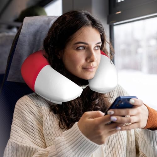 Almohada de viaje U forma espuma memoria miniatura 6
