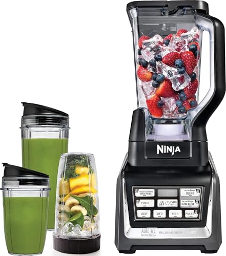 Ninja Nutri Personal & Countertop Blender, 1200W Auto-iQ, Black, BL642