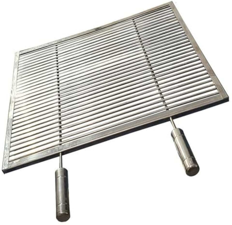 Grelha Uruguaia Aramada 35x55 cm Inox 304 Churrasco Parrilla