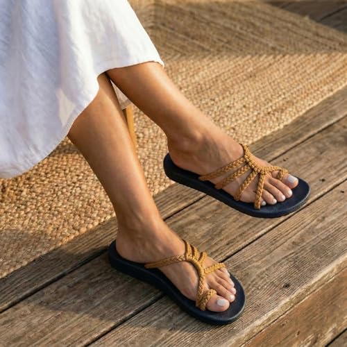Image of Plaka Relief Flip Flops for Women with Arch Support | Comfy Sandals for Women | Perfect for the Beach, Long Walks or Poolside