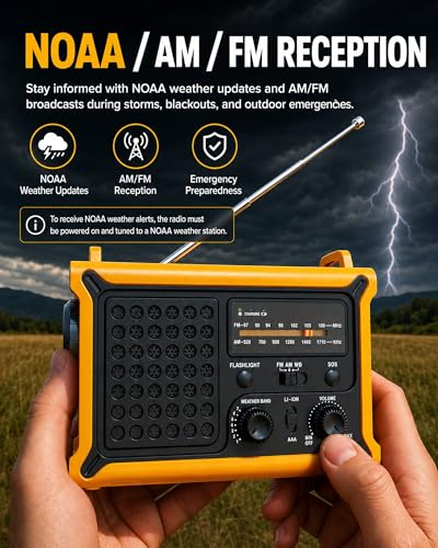 Portable Home Weather Radio Emergency