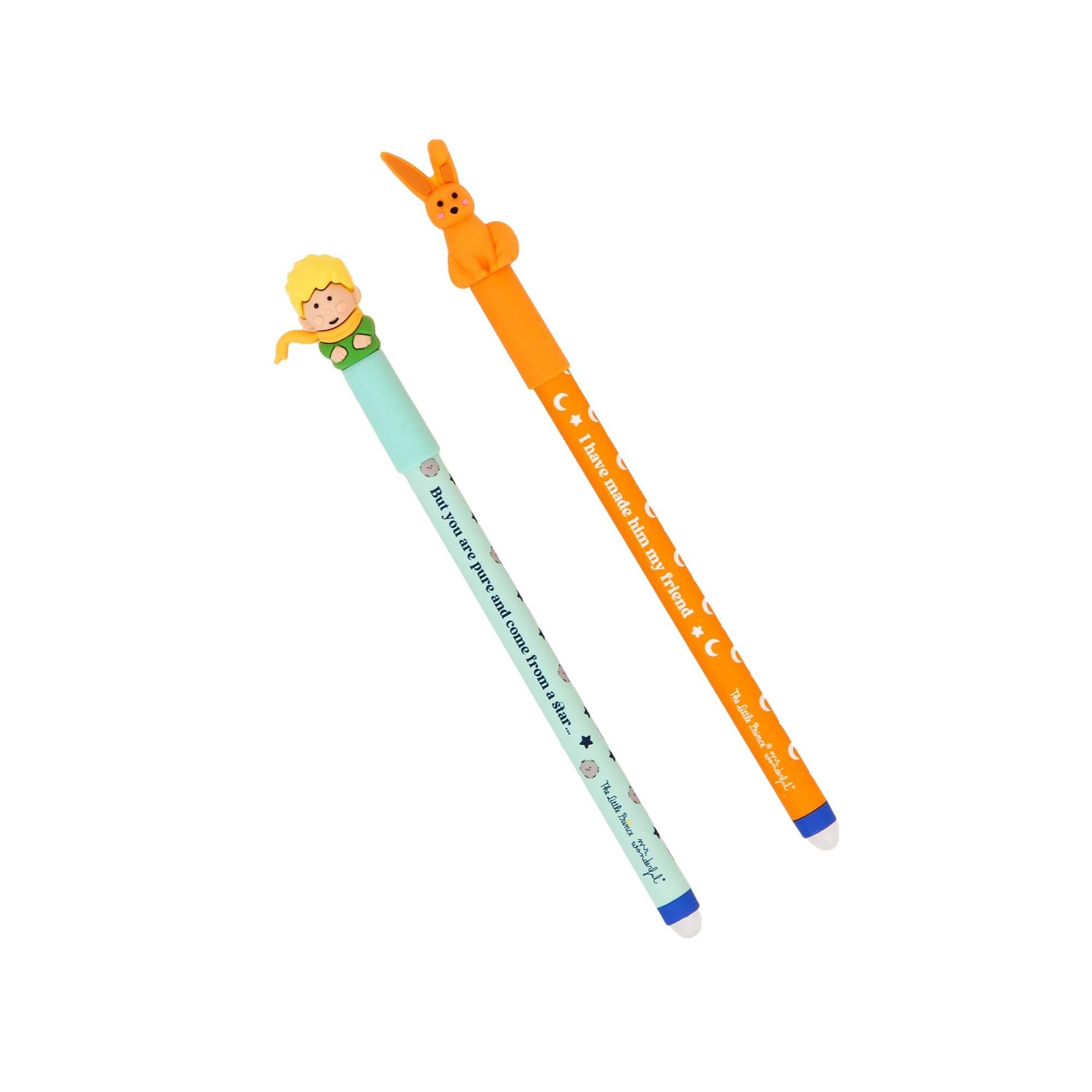 Mr. Wonderful Set 2 Penne Cancellabili Il Piccolo Principe e Rosa – Inchiostro Blu
