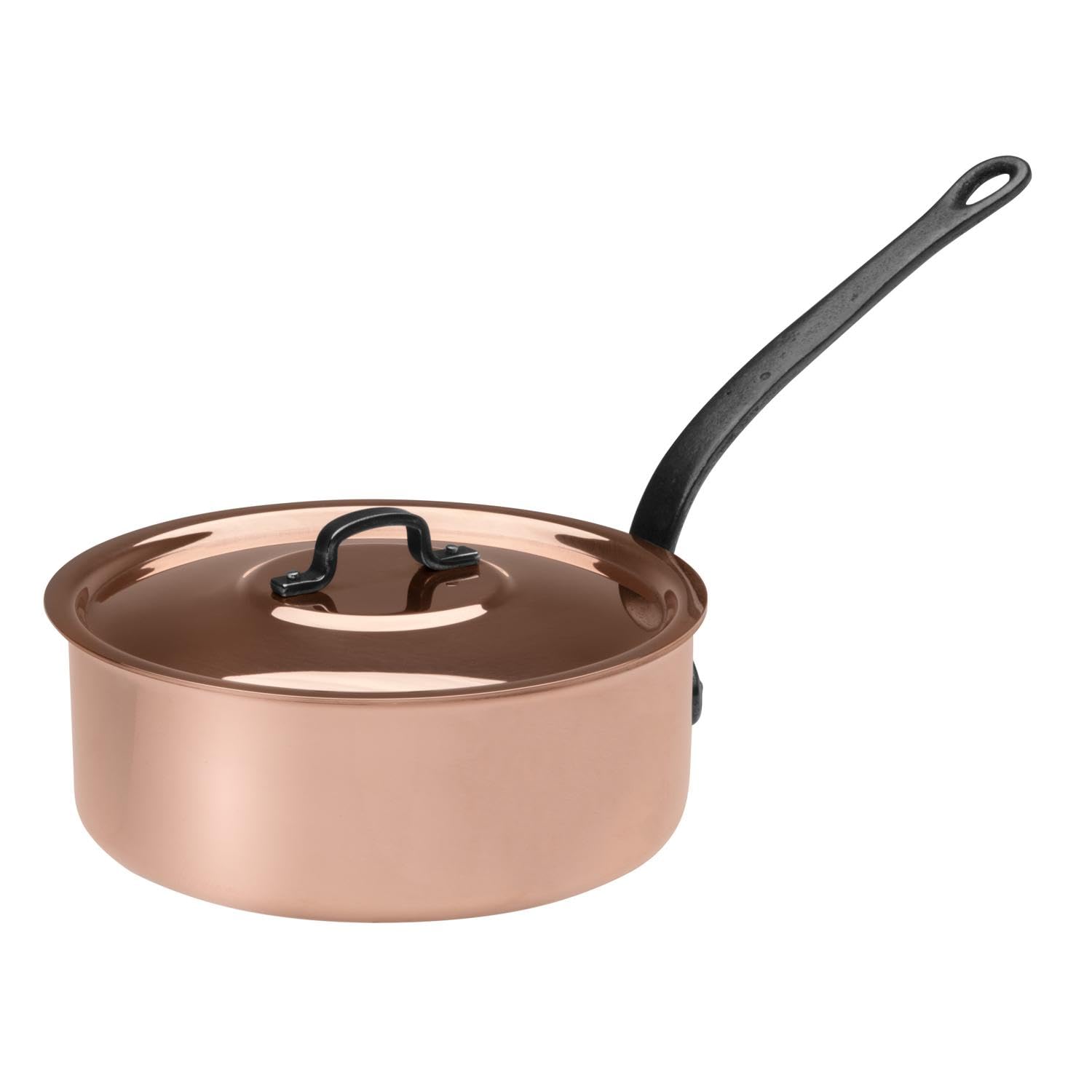 Baumalu Sauteuse Cuivre Étamé, Ø20cm, tous feux sauf induction, manche fonte