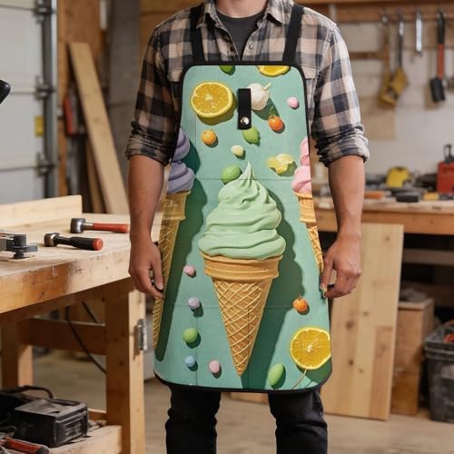Delantal de trabajo con múltiples bolsillos unisex miniatura 5