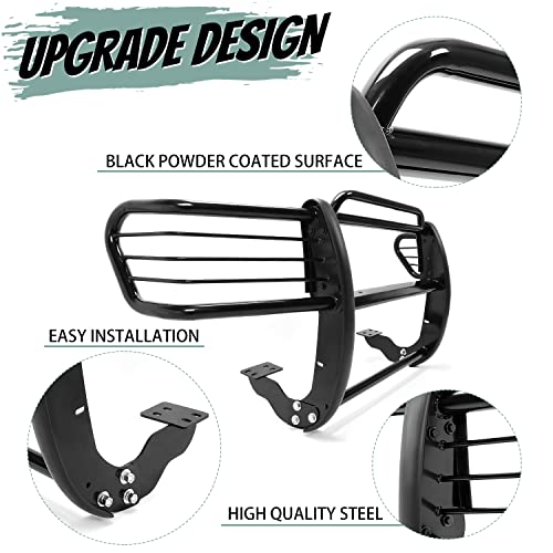 Hecasa Front Grille Guard Compatible With 1996-2004 Toyota Tacoma 4-Runner 4Runner Bumper Protector W/Hardware #TOP4