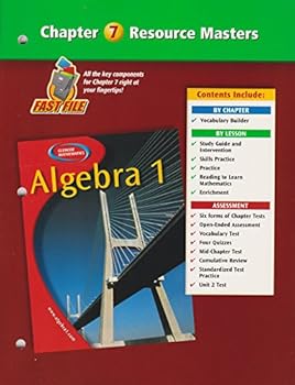 Paperback Algebra 1 Chapter 7 Resource Masters Book