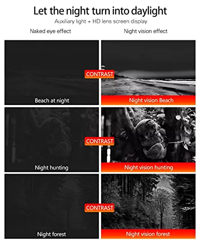 Aniuxiaoge 850Nm Infrared Digital Led Ir Night Vision Scope Night Vision Monocular Sight Outdoor Cameras Waterproof, 4.3 Inch Screen, Supports Hd Video Photo Recording #TOP2