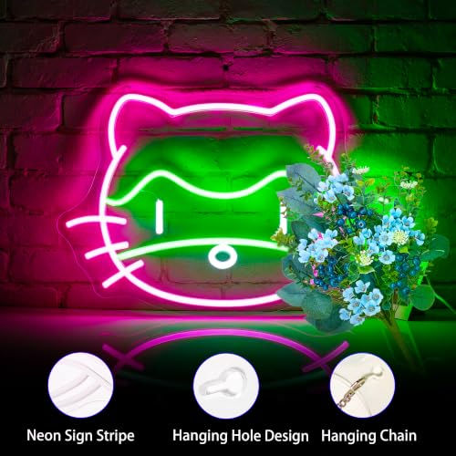 Image of Cat Neon Signs for Wall Decor LED Sign Neon Lights for Game Room Decor