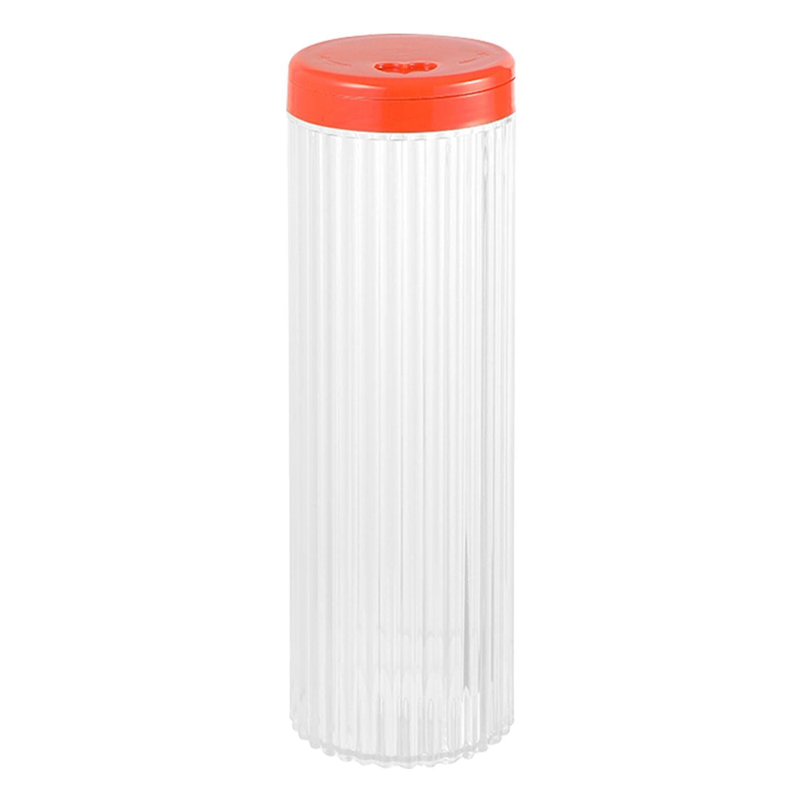 Ditanpu Orange Spaghetti Container, Tall Clear Airtight Food Storage Jar With Kitchen, Flour, Cereal, Spaghetti, Pasta & More-Kitchen & Pantry Containers.keeping Food Dry & Fresh Large