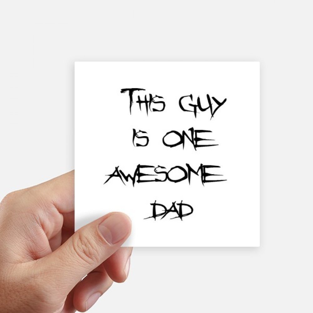 Autocollant citation papa idée cadeau originale lot de 8 stickers pour sa fête