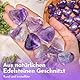 YUFFQOPC 10 Stück Amethyst Stein Herz Edelsteine Set,Natürlicher Glückssteine Kristalle Heilsteine Herzsteine Liebe Heilung Poliert Kristall Edelsteine für Valentinstag,Geburtstage
