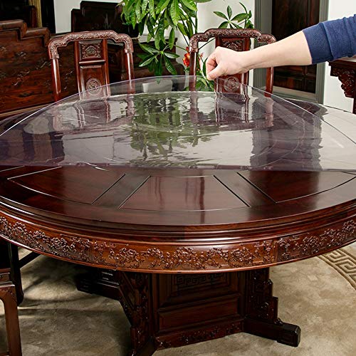 Nappe de protection de table transparente imperméable PVC 2mm pour table basse - 2
