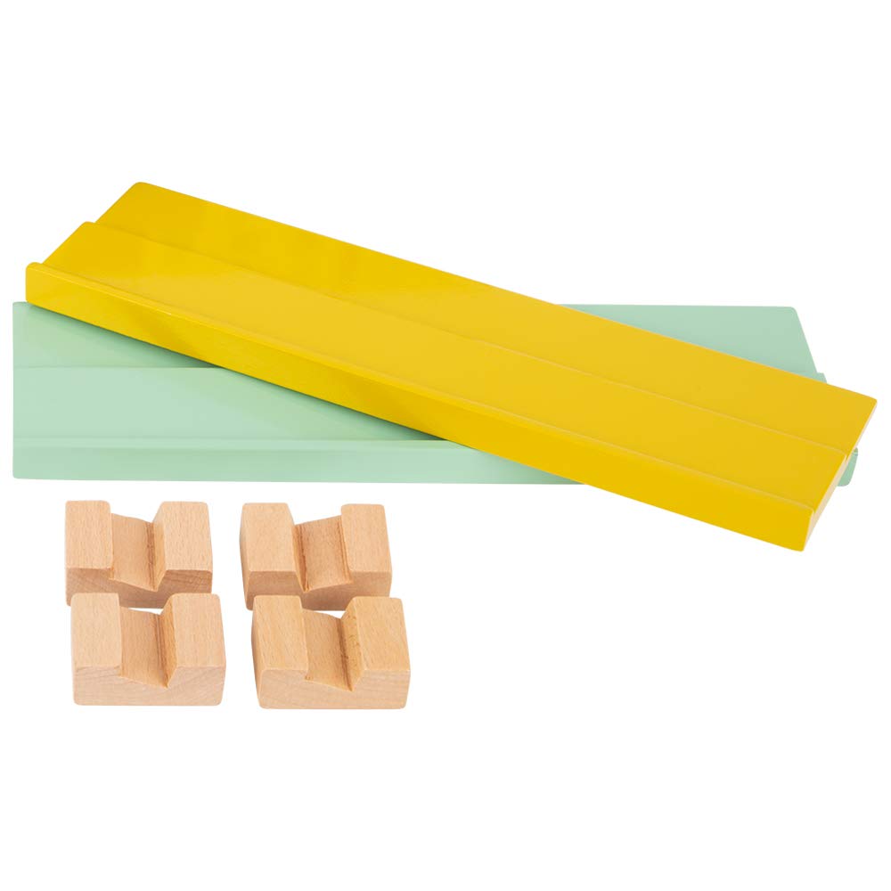 Small Foot 11716 Juego de colocación de números Rummy, de Madera, Juego de Mesa, Colores Modernos. a Partir de 7 años 2 a 4 Jugadores