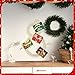 Fullhawl Snowman Christmas Card Holder Spiral Metal Wreath Xmas Wall Hanging Photo Greeting Card Holder Wire Loop Picture Display Insert Wall Decor