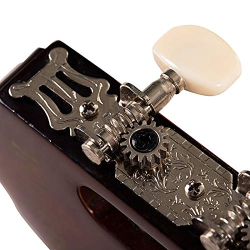 Classical Guitar Acoustic Full Size 39 inch Guitar 6 Nylon Strings Guitar for Beginners Junior Kids Starter Kits with Waterproof Bag Guitar Clip Tuner Strap Extra Strings