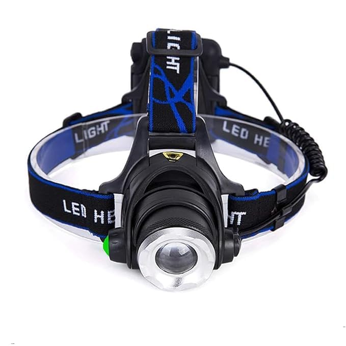 WEGON LED Head Lamp Flash Light Torch for Camping Trekking Caving Hiking Reading Running with Adjustable Headlamp (B0CQP9TVLS) Amazon Price History, Amazon Price Tracker
