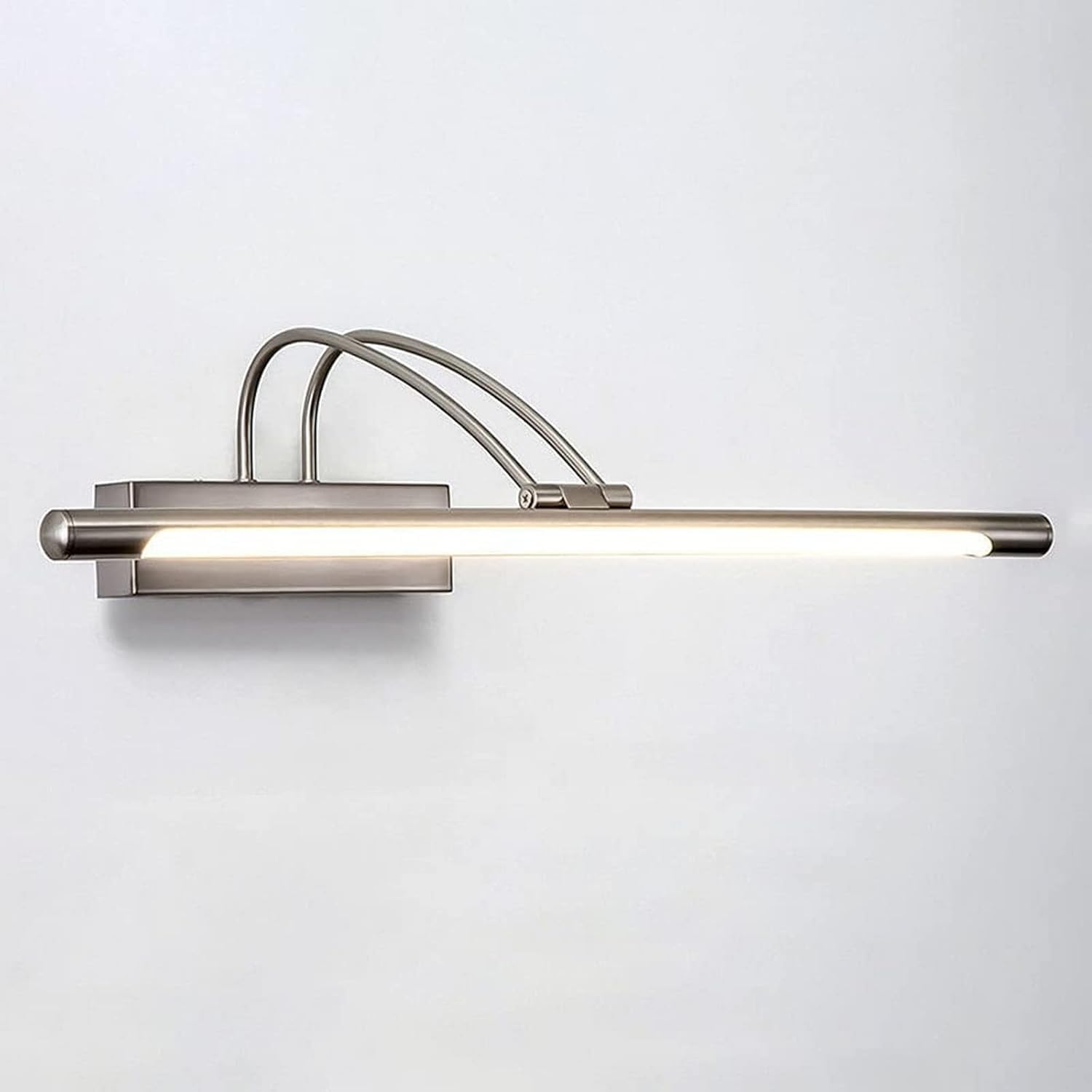 GenericMirror Light LED Bathroom Vanity Light, 8W Makeup Mirror Lamp, Waterproof Wall Toilet Mirror Lamp, Bath Mirror Front Lighting(Nicke)