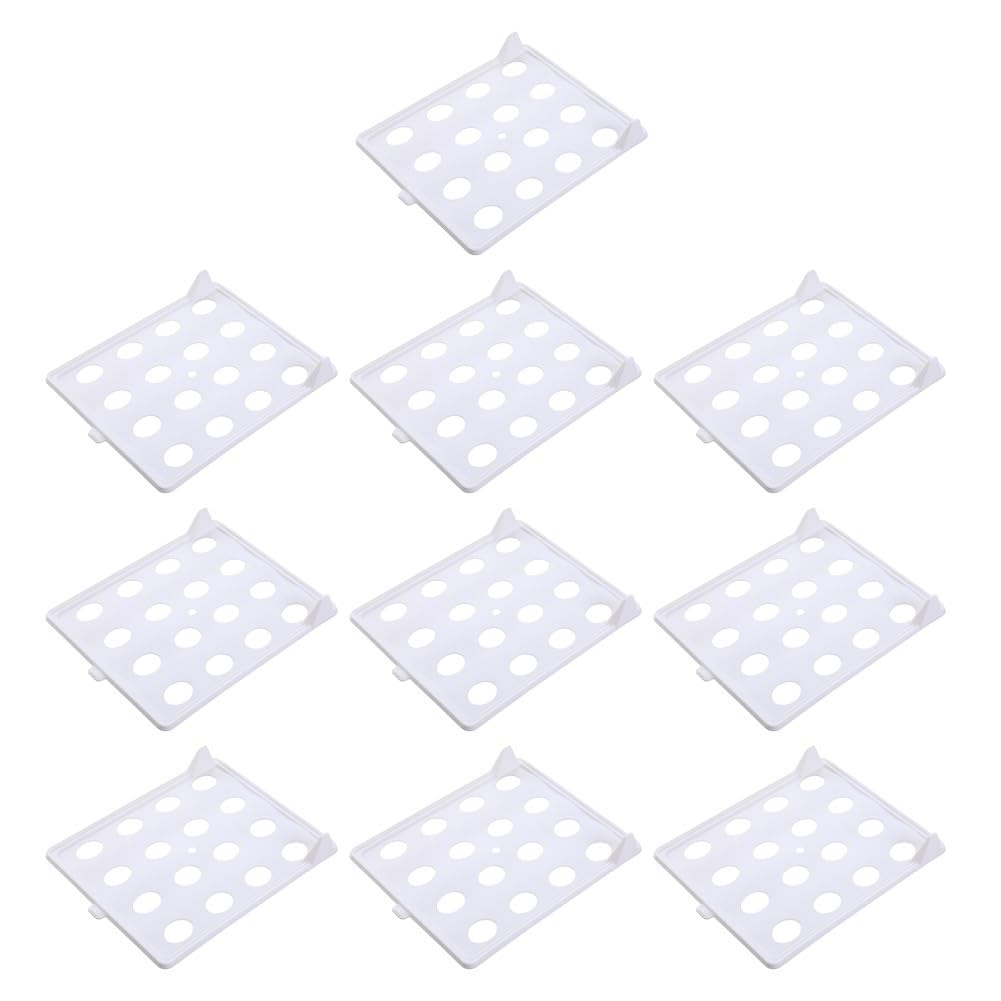 Bandeja organizadora de ropa de 10 capas: tabla plegable apilable de polipropileno para ahorrar espacio en el armario, almacenamiento ordenado para camisetas, vestidos, jerséis, gris