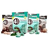 Don't Worry Low Calorie Meringue Cookies - 4 Pack - Mint and Chocolate| Sugar Free Chocolate Filled Center |4 Calories per Piece, Low Sugar, Gluten Free, Keto Friendly and Healthy Snacks for Adults