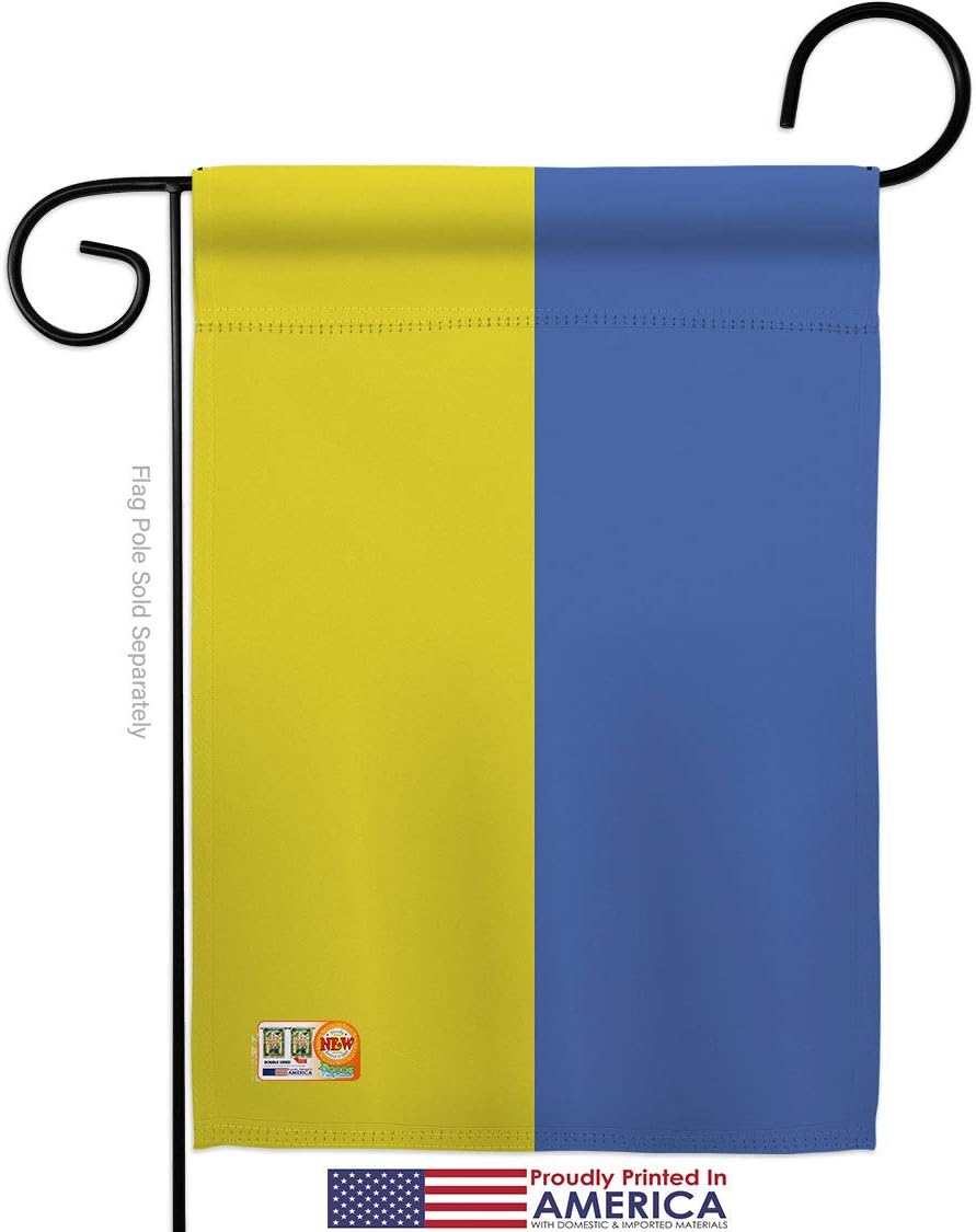 Ukraine Garden Flags Pack Regional Nationality Nation International World Country Particular Area USA Vintage Applique Small Decorative Gift Yard House Banner Double-Sided Made In 13 X 18.5