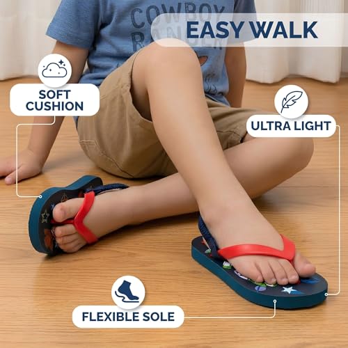 Image of Disney Girls Boys Character Flip Flops Sandals Kids Water Shoes - Minnie Mickey Moana Toy Story Frozen Cars Encanto Princess Thong Beach Slides Slip On Quick Dry (Toddler-Little Kid)
