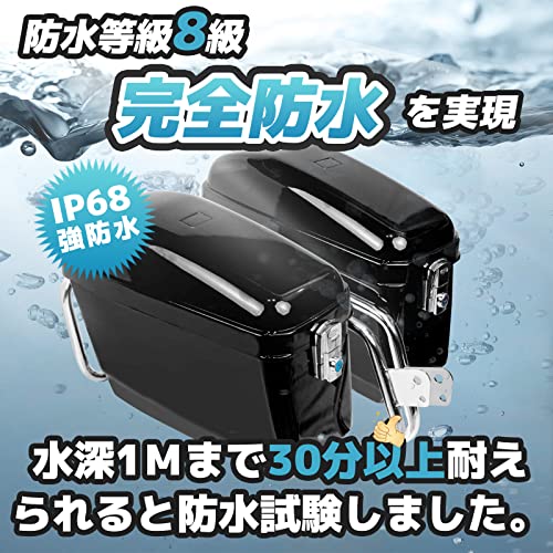 POWER PANDA バイク サイドボックス ABS製