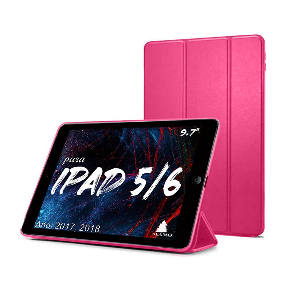 Smart Case Ipad 6 Tela 9.7 A1893 A1954 6º geração Magnética Rosa