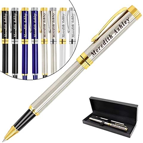 Aolun Personalized Pens,Custom Engraved Pen with Your Name Or Message,Refillable Medium Refill,Personalized Gifts for Men or Women(Black Ink)… Cover