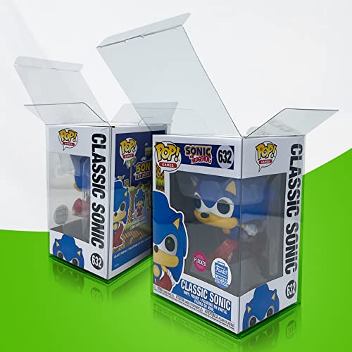 (100 Pack) Ecotek Protectors Pop Protector Compatible With - 4" Inch Funko Pop! Figures, Strong, Clear Pop Case, Acid Free #TOP4
