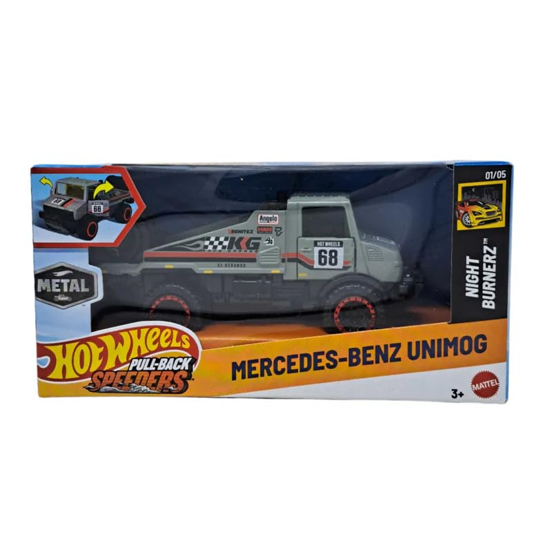Amazon.com: Hot Wheels Pull-Back Speeders Mercedes-Benz Unimog