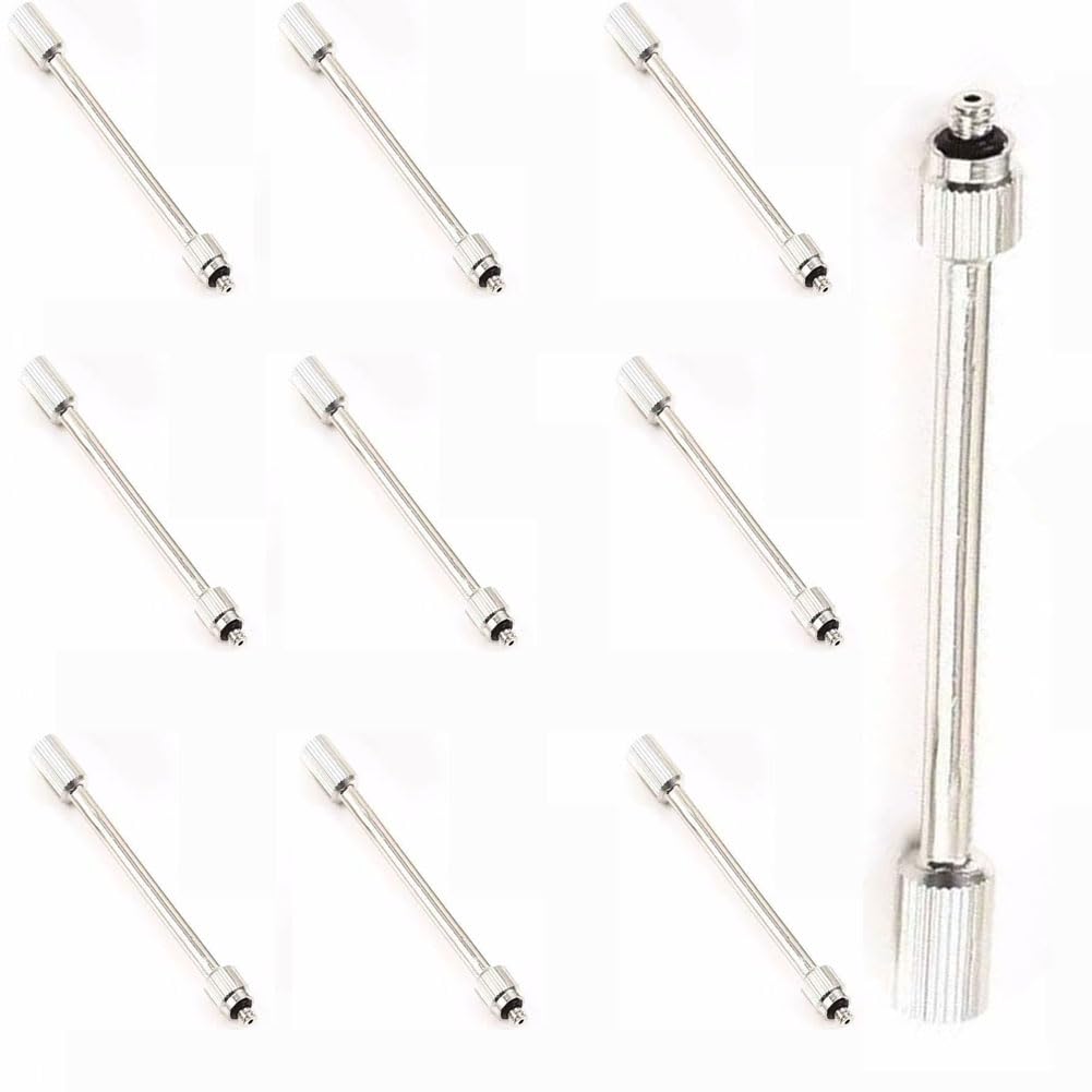 SXITHGKDW 10pcs Flexible Mister Nozzle Extensions,1/8, 3/16 Flexible Nozzle Extensions,Brass Mist Rod for Outdoor Garden Humidification Cooling 3/16 20cm/(7.8In)