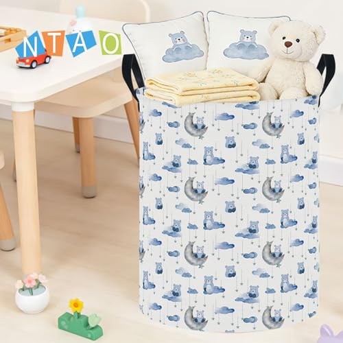 Image of NTAOHAMPER Goody Bear Laundry Hamper,Laundry Basket,Baby Nursery Hamper,Waterproof Storage Bin,Clothes Organizer Basket,Room Decor(Goody Bear)