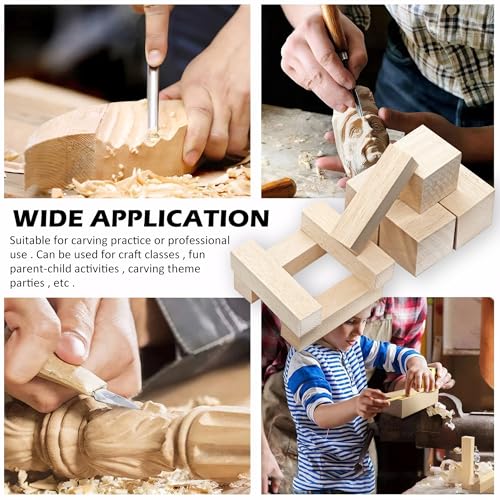 Bloques de madera balsa para modelismo piezas de carpintería artesanal pack mixto 7