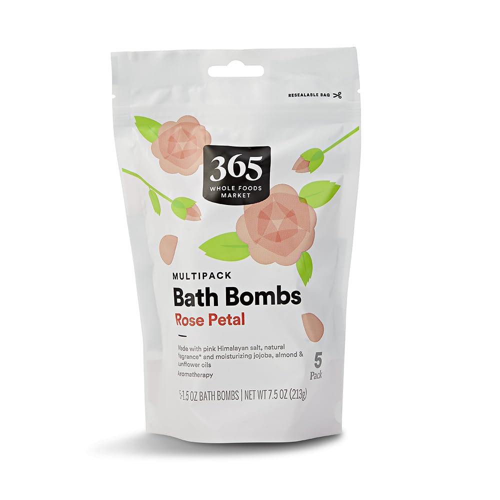 365 by Whole Foods Market, Bath Soak, Rose Petal with Himalayan Salt, 5 Count