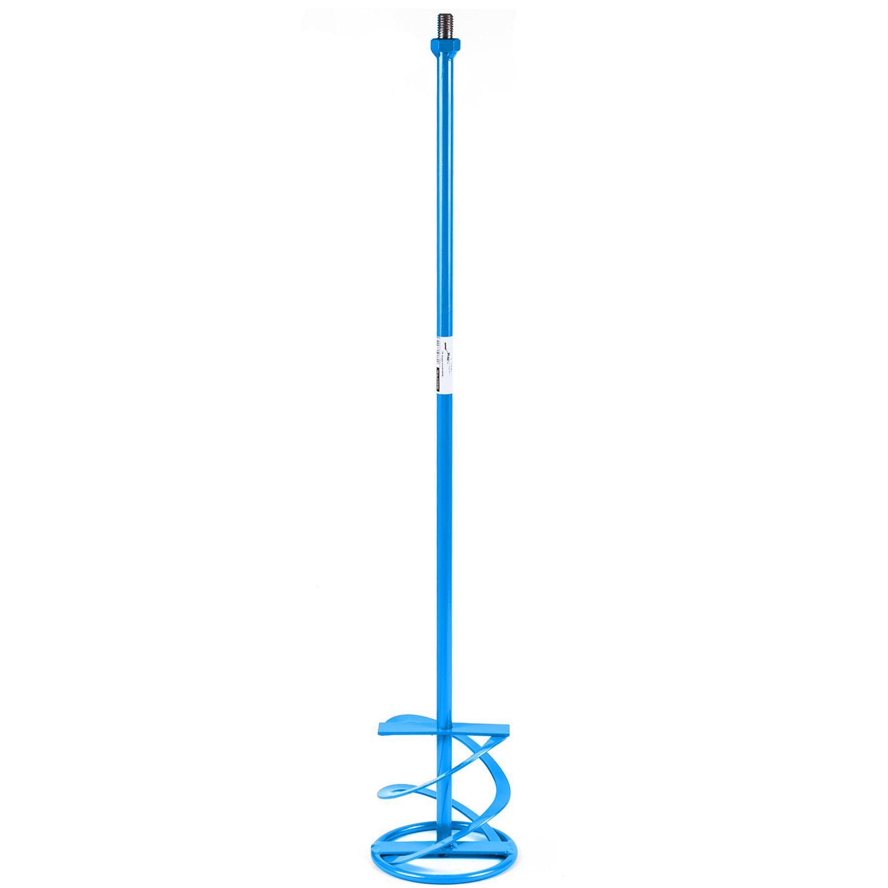 Toolty Italian Mixing Paddle 135 X 750Mm - M14 Thread - Painted Mixer, Whisk, Stirrer - Positive 2-Blade - For Plaster, Gypsum, Adheives, Concrete, Cement, Glue, Paint, Diy - Tlty-1059P